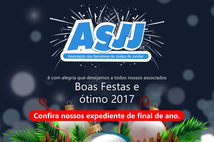 <p>Desejamos a todos boas festas e um &oacute;timo 2017, veja&nbsp;nosso expediente no fim de ano.</p>